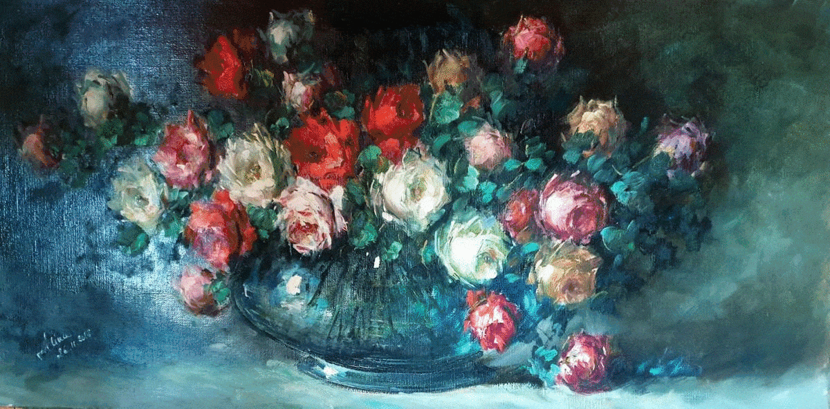 ArteDiAlina.com painting: old style, young times